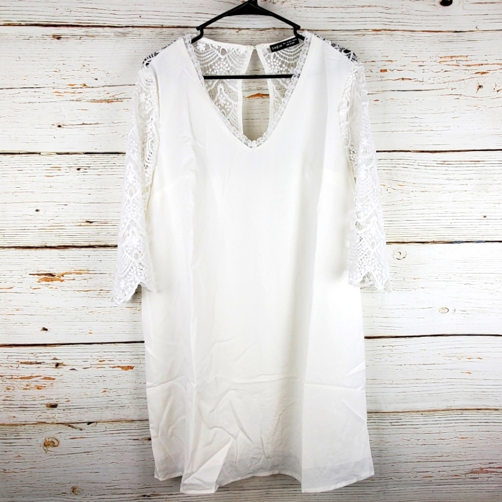 NWOT Shein Lace Sleeve Tunic Dress